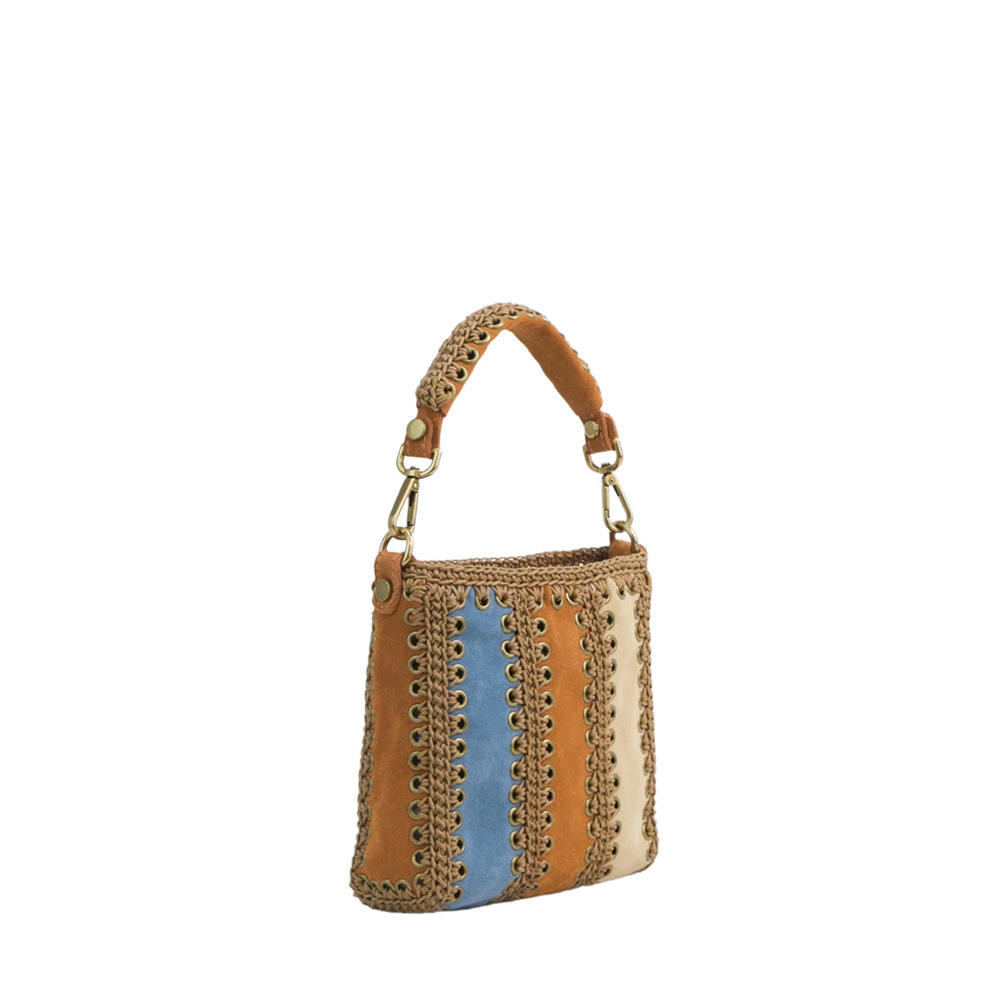 Gaia - Suede GINGER-AZZURRO-BEIGE-Cuoio
