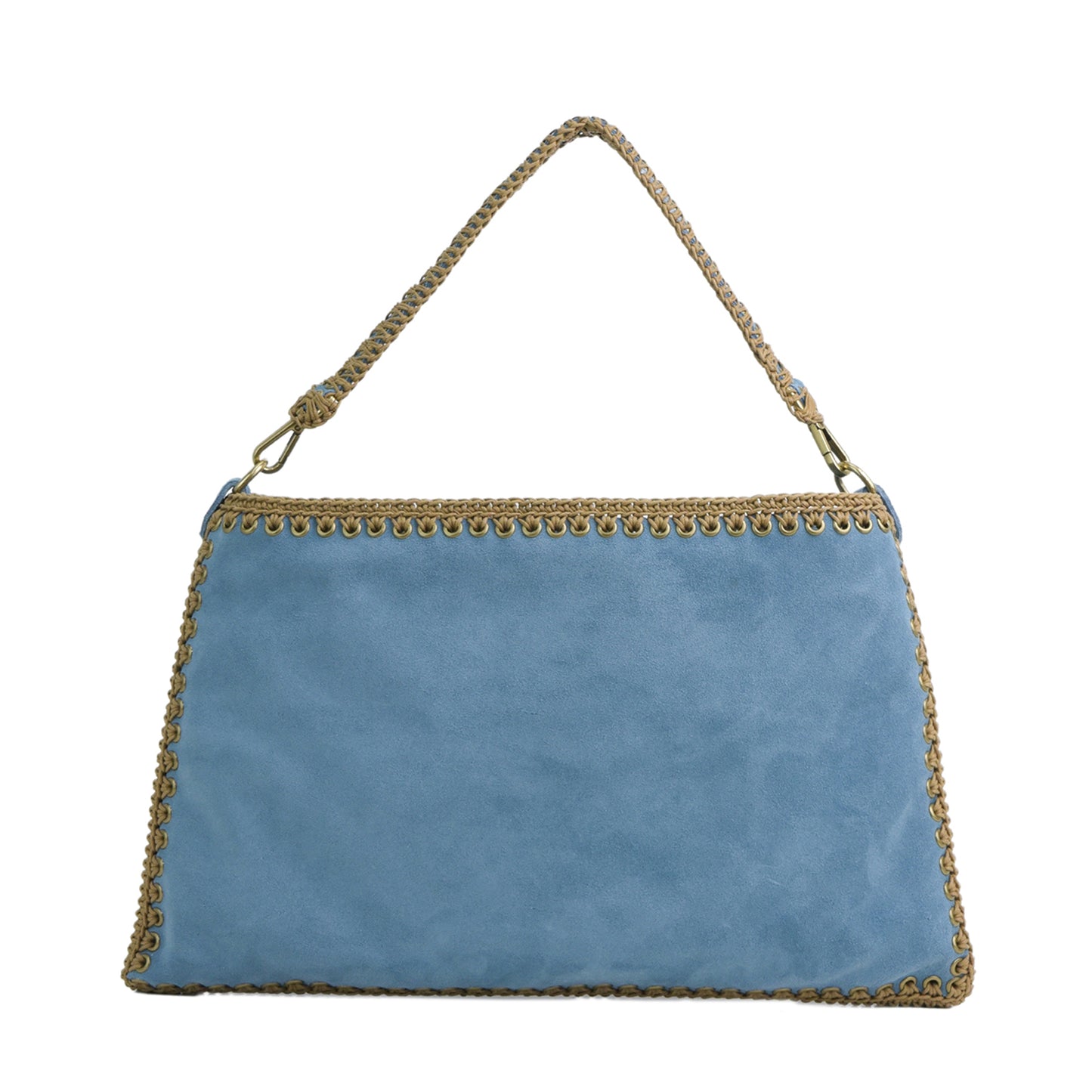 Ester - Suede AZZURRO-Cuoio