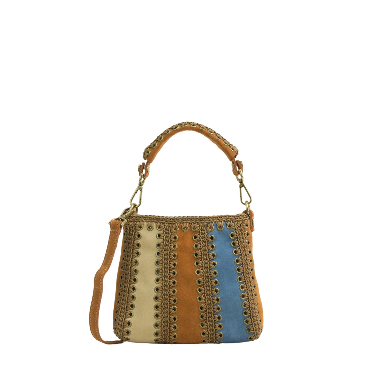 Gaia - Suede GINGER-AZZURRO-BEIGE-Cuoio